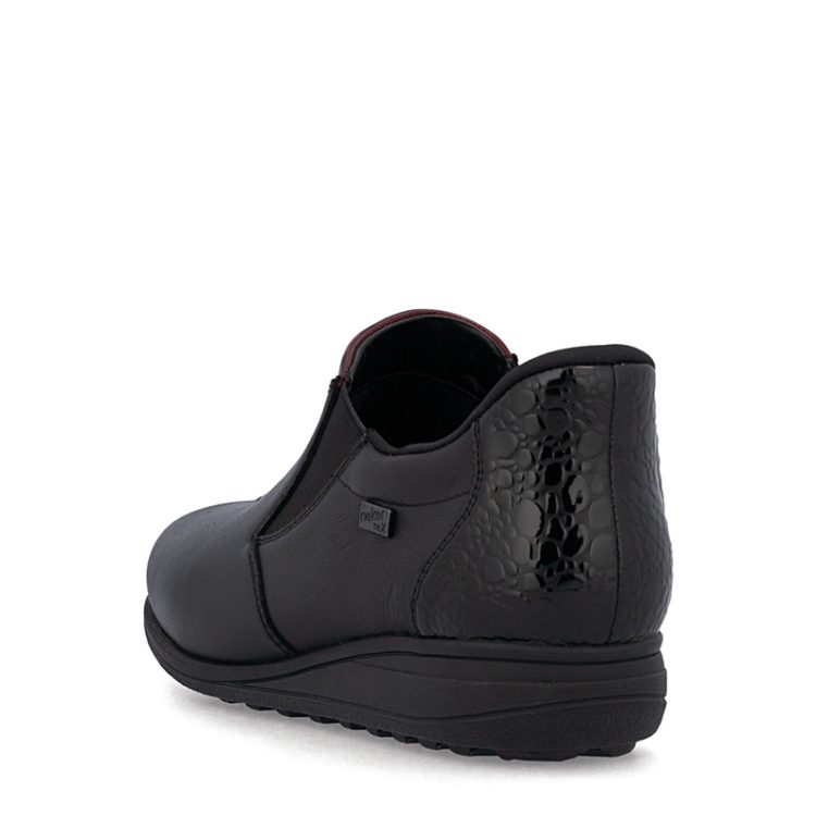 Chaussons à Enfiler Rieker L9353-62 - Beige à Paillettes Dorées - Confort Et Style Pour Femme - Semelle Cuir