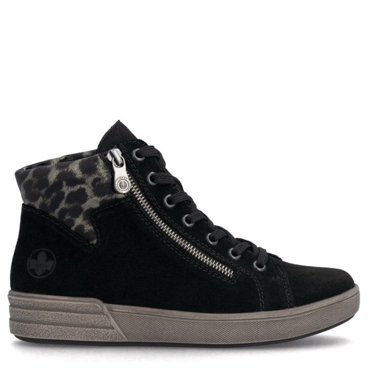 Bottillon Rieker noir pour femme élégant X0709-00 – profil