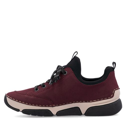 Espadrilles Rieker femme bordeaux 45973-36 côté intérieur